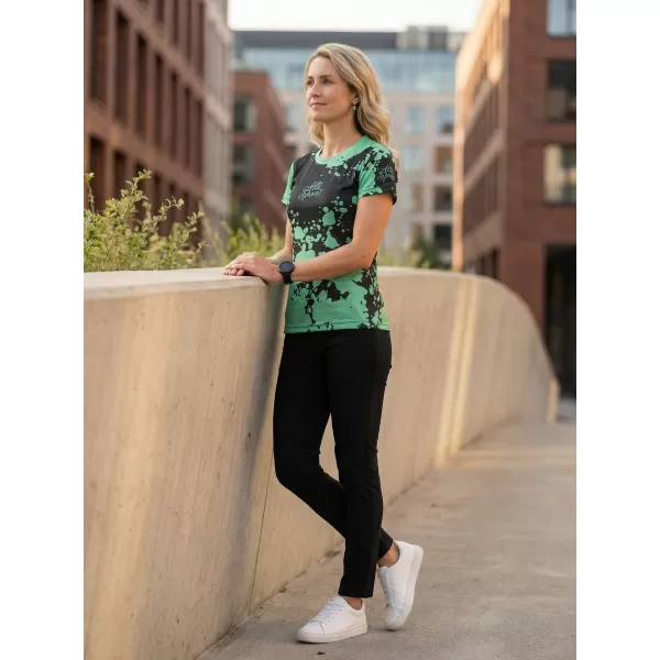  Hochwertiges Funktions-T-Shirt für Damen ALTISPORT VOJ/ALW012TR01 SCHWARZ/TÜRKIS 