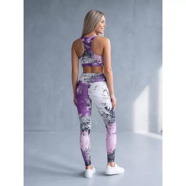  Lange Premium-Leggings für Damen ALTISPORT VOJ/ALW016LEG01 LILA 