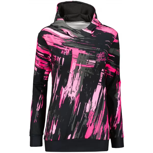  Hochwertiges Funktions-Sweatshirt für Damen ALTISPORT VOJ/ALW010MI01 SCHWARZ/HELLROSA 