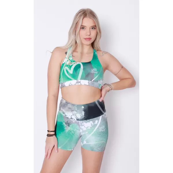  Premium-Sport-BH für Damen ALTISPORT VOJ/ALW017POD01 TÜRKIS 