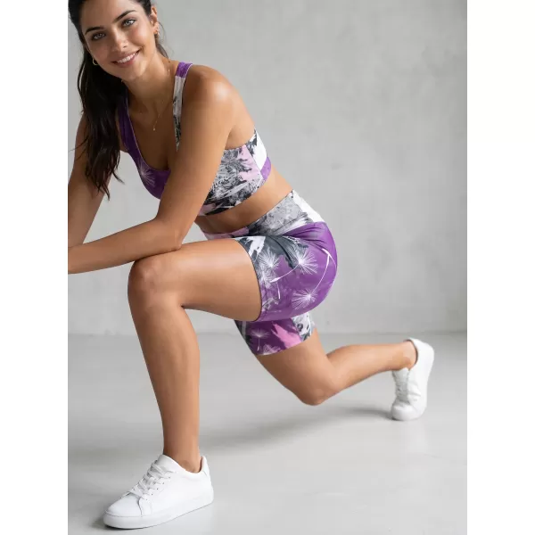  Kurze Premium-Leggings für Damen ALTISPORT VOJ/ALW016LEG03 LILA 