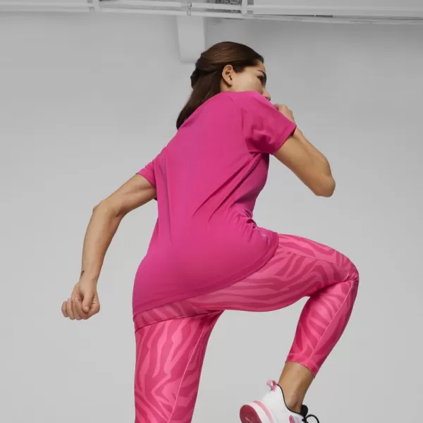  Damen-T-Shirt PUMA TRAIN FAV JERSEY CAT TEE 522420-48 ROSA 