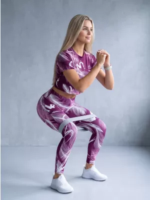 Lange Premium-Leggings für Damen ALTISPORT VOJ/ALW001LEG01 FUCHSIE