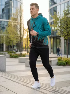 Hochwertiges Funktions-Sweatshirt für Herren ALTISPORT VOJ/ALM006MI01 SCHWARZ/KEROSIN