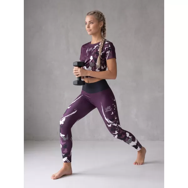  Lange Premium-Leggings für Damen ALTISPORT VOJ/ALW022LEG01 LILA 