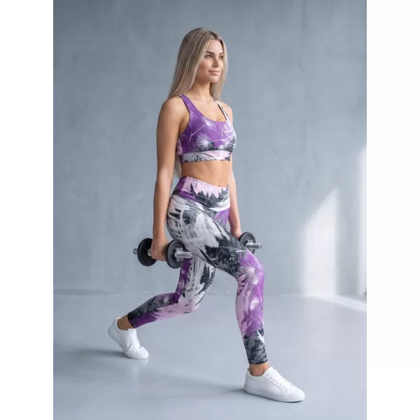  Premium-Sport-BH für Damen ALTISPORT VOJ/ALW016POD01 LILA 