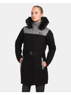Wintermantel für Damen KILPI KETRINA-W UL0129KI SCHWARZ