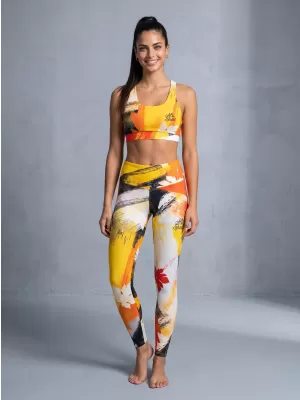 Premium-Sport-BH für Damen ALTISPORT VOJ/ALW019POD01 ORANGE
