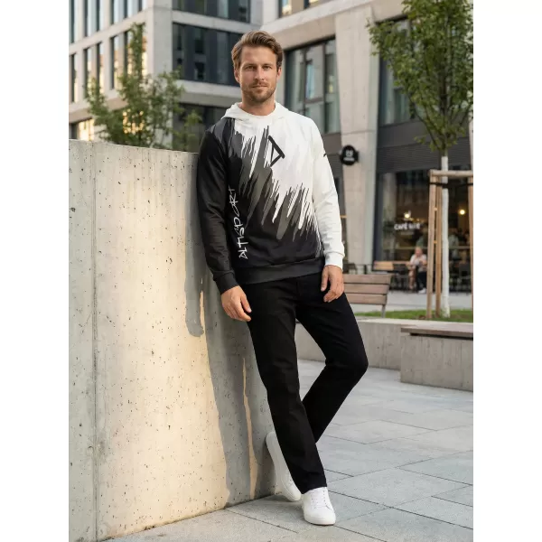  Hochwertiges Funktions-Sweatshirt für Herren ALTISPORT VOJ/ALM006MI01 SCHWARZ UND WEIß 