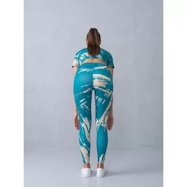  Lange Premium-Leggings für Damen ALTISPORT VOJ/ALW010LEG01 KEROSIN/BRAUN 