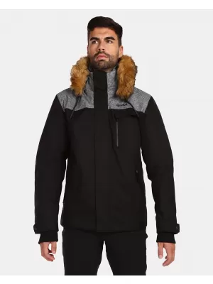 Herren-Winterjacke KILPI ALPHA-M UM0127KI SCHWARZ