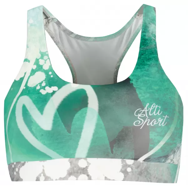  Premium-Sport-BH für Damen ALTISPORT VOJ/ALW017POD01 TÜRKIS 