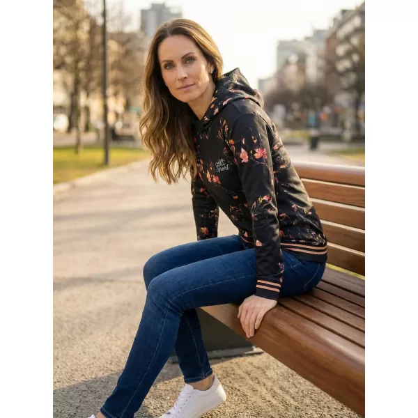  Premium-Sweatshirt für Damen ALTISPORT VOJ/ALW024MI01 SCHWARZ 