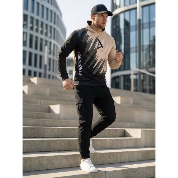  Hochwertiges Funktions-Sweatshirt für Herren ALTISPORT VOJ/ALM006MI01 SCHWARZ BRAUN 