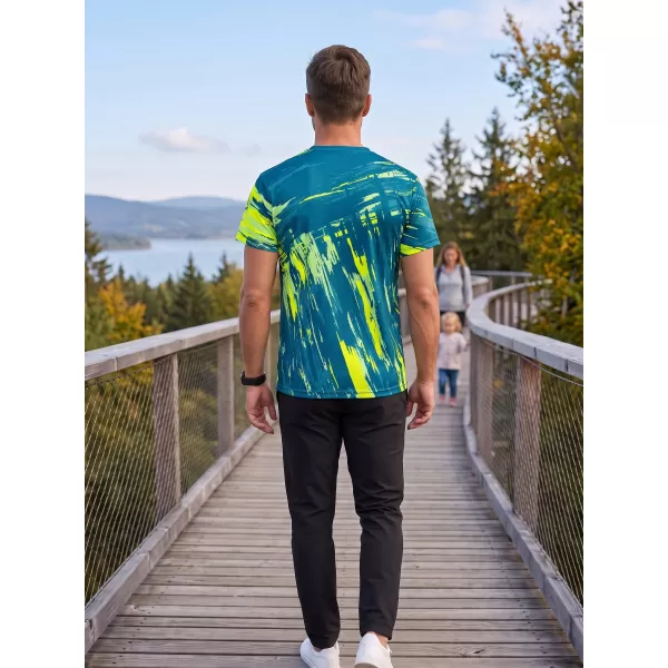  Hochwertiges Funktions-T-Shirt für Herren ALTISPORT VOJ/ALM010TR01 KEROSIN/GELB 