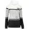 Premium-Sweatshirt für Damen ALTISPORT VOJ/ALW023MI01 SCHWARZ UND WEIß