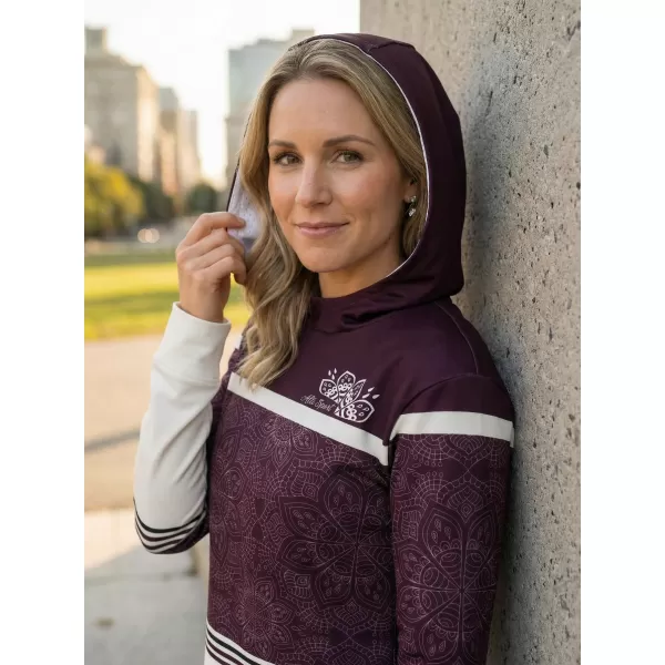  Premium-Sweatshirt für Damen ALTISPORT VOJ/ALW023MI01 LILA 