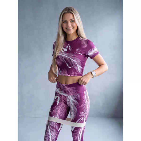  Lange Premium-Leggings für Damen ALTISPORT VOJ/ALW001LEG01 FUCHSIE 
