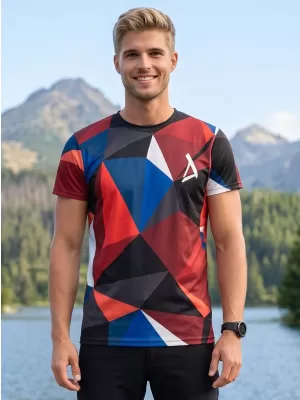 Herren Funktions-T-Shirt Premium Plus ALTISPORT VOJ/ALM007TR02 MARINEBLAU/ROT