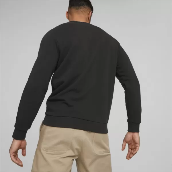  Herren-Sweatshirt PUMA ESS+ 2 COL BIG LOGO CREW 586763-61 SCHWARZ 