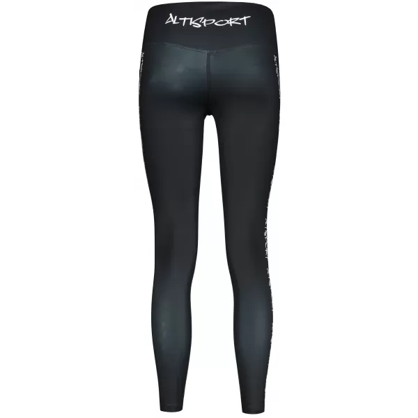  Lange Premium-Leggings für Damen ALTISPORT VOJ/ALW021LEG01 SCHWARZ 