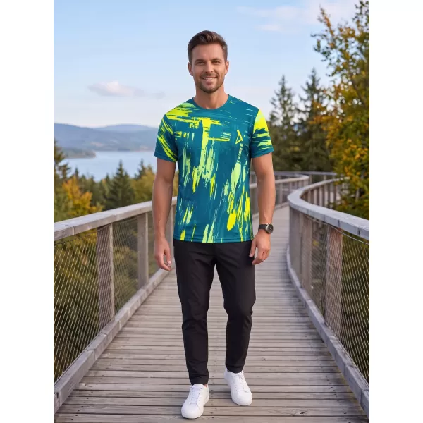  Hochwertiges Funktions-T-Shirt für Herren ALTISPORT VOJ/ALM010TR01 KEROSIN/GELB 