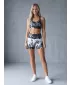 Kurze Premium-Leggings für Damen ALTISPORT VOJ/ALW018LEG03 SCHWARZ UND WEIß