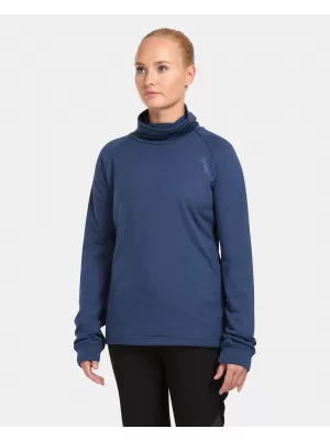Stretch-Rollkragenpullover für Damen KILPI ROLO-W UL0210KI DUNKELBLAU