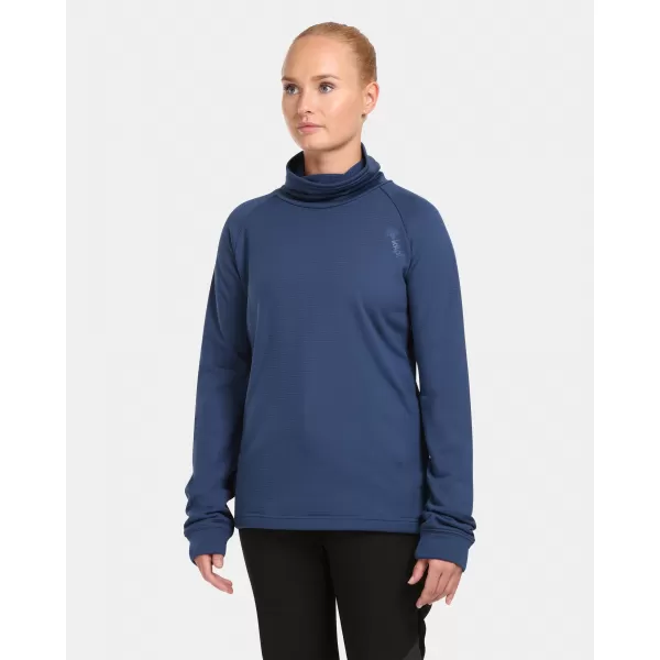 Stretch-Rollkragenpullover für Damen KILPI ROLO-W UL0210KI DUNKELBLAU 