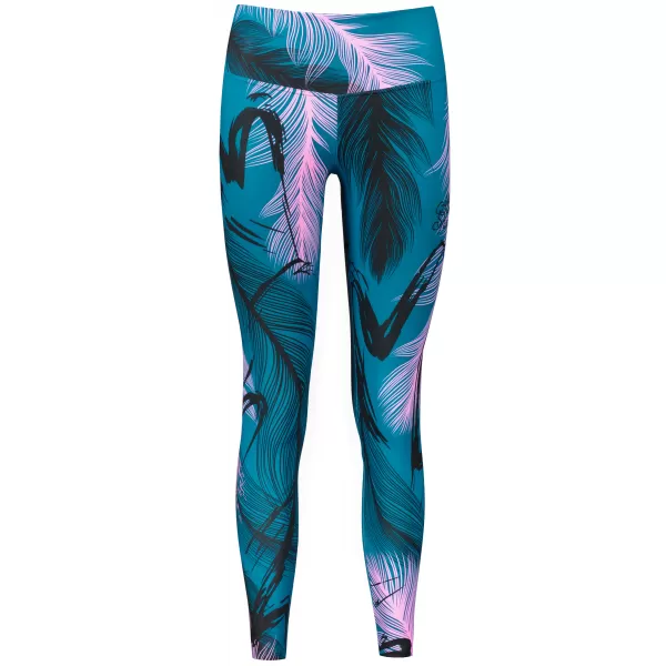  Lange Premium-Leggings für Damen ALTISPORT VOJ/ALW001LEG01 PETROL/HELLROSA 