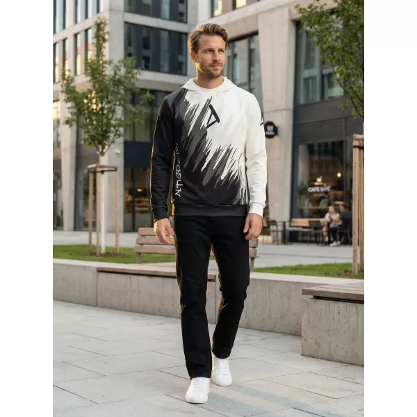  Hochwertiges Funktions-Sweatshirt für Herren ALTISPORT VOJ/ALM006MI01 SCHWARZ UND WEIß 