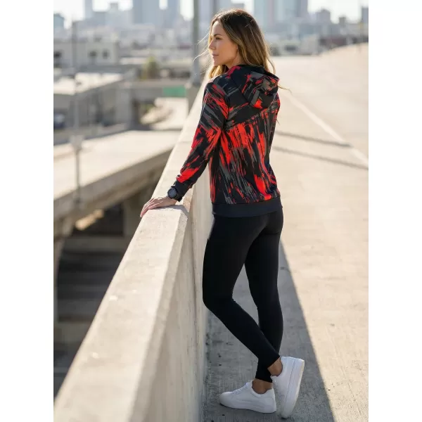  Hochwertiges Funktions-Sweatshirt für Damen ALTISPORT VOJ/ALW010MI01 SCHWARZ UND ROT 