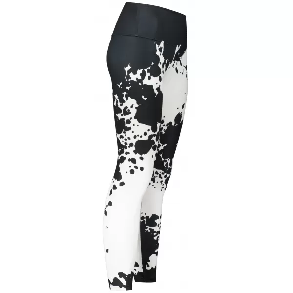  Lange Premium-Leggings für Damen ALTISPORT VOJ/ALW012LEG01 SCHWARZ-WEISS 
