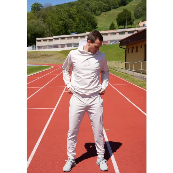  Unisex funkční tepláky premium ALTISPORT VOJ/ALM013TEP01 HNĚDÁ 