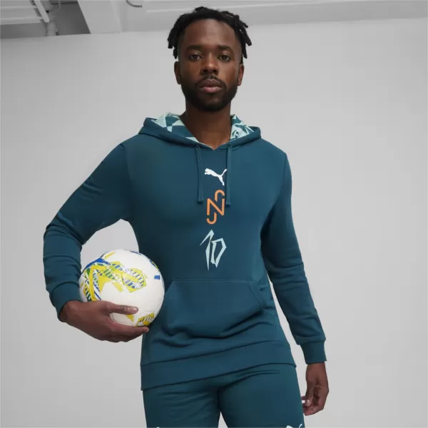  Herren-Sweatshirt PUMA NJR CREATIVITY LOGO HOODY 658955-13 BLAU 