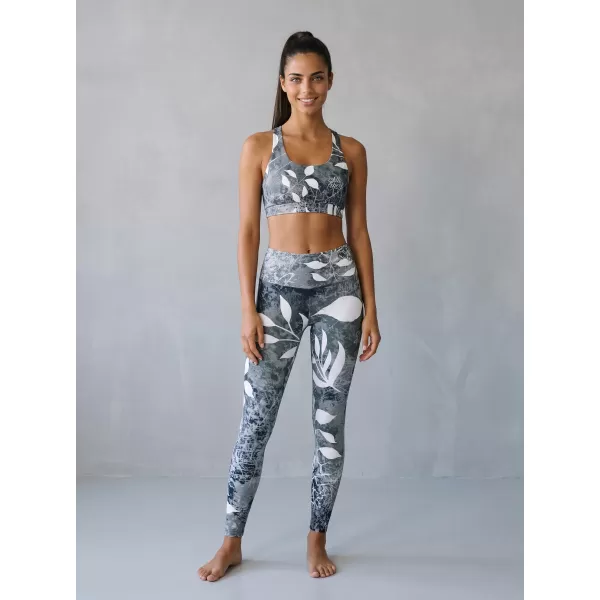  Lange Premium-Leggings für Damen ALTISPORT VOJ/ALW020LEG01 SCHWARZ UND WEIß 