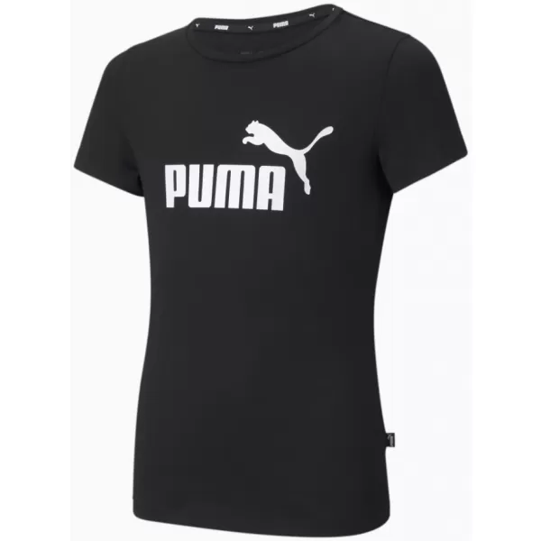  Mädchen-T-Shirt PUMA ESS LOGO TEE 587029-01 SCHWARZ 