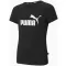 Mädchen-T-Shirt PUMA ESS LOGO TEE 587029-01 SCHWARZ