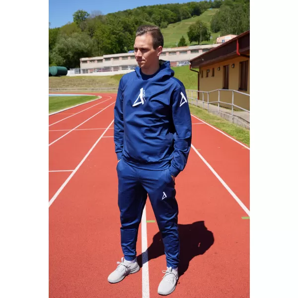  Unisex funkční tepláky premium ALTISPORT VOJ/ALM013TEP01 NÁMOŘNÍ MODRÁ 