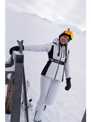 Softshell-Skijacke für Damen NORDBLANC APRES-SKI NBWJL7928 WEIß