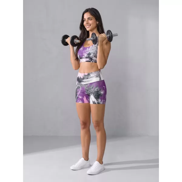  Kurze Premium-Leggings für Damen ALTISPORT VOJ/ALW016LEG03 LILA 