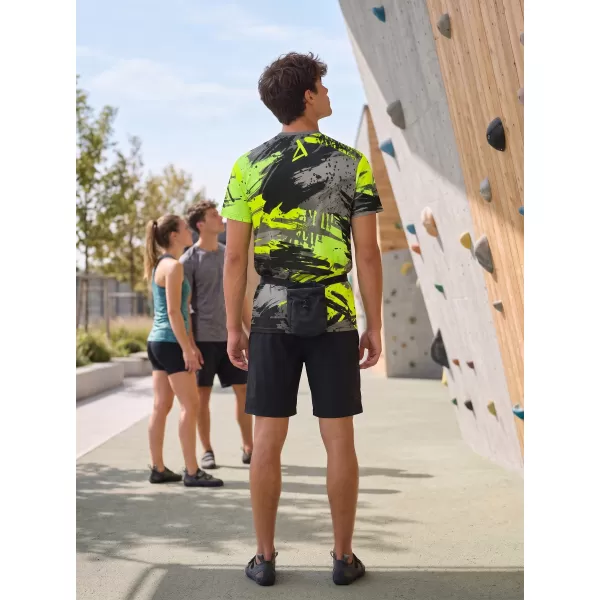  Hochwertiges Funktions-T-Shirt für Herren ALTISPORT VOJ/ALM014TR01 SCHWARZ UND GRÜN 