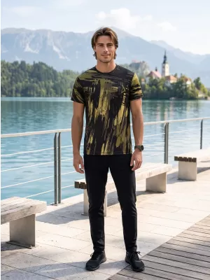 Hochwertiges Funktions-T-Shirt für Herren ALTISPORT VOJ/ALM010TR01 SCHWARZE ARMEE