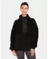 Warmes Damen-Sweatshirt KILPI LIVAE-W UL0214KI SCHWARZ