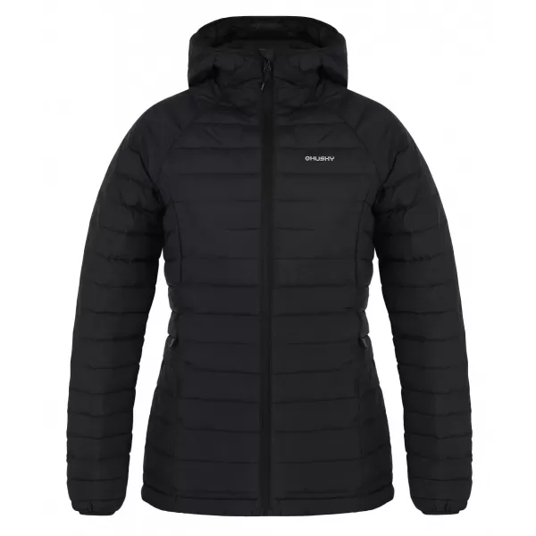  Daunenjacke für Damen HUSKY DREESER L SCHWARZ 