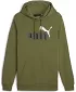 Herren-Sweatshirt PUMA ESS+ 2 COL BIG LOGO HOODIE 586765-35 GRÜN