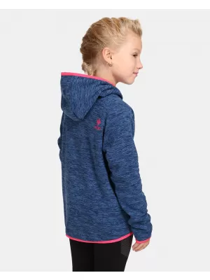 Fleece-Sweatshirt für Mädchen KILPI FLOND-JG UJ0253KI DUNKELBLAU