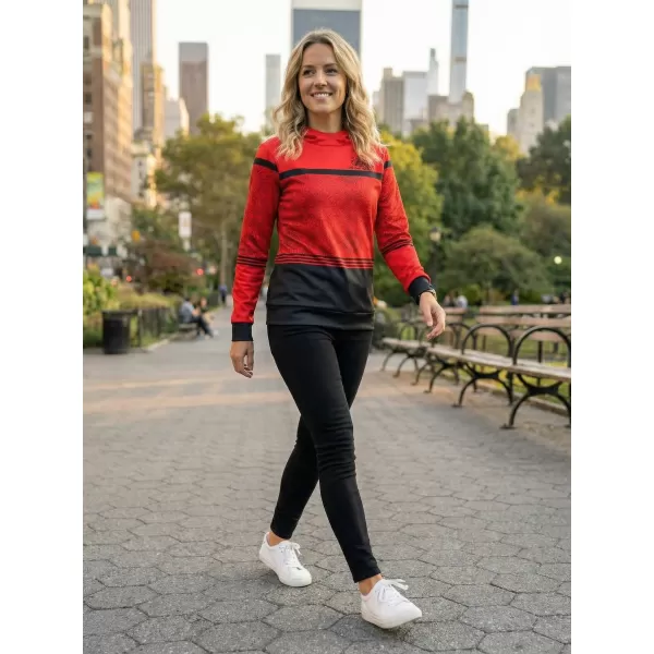  Premium-Sweatshirt für Damen ALTISPORT VOJ/ALW023MI01 ROT 