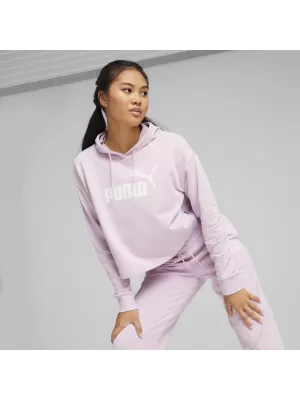 Damen-Sweatshirt PUMA ESS CROPPED LOGO HOODIE TR 586870-60 ROSA