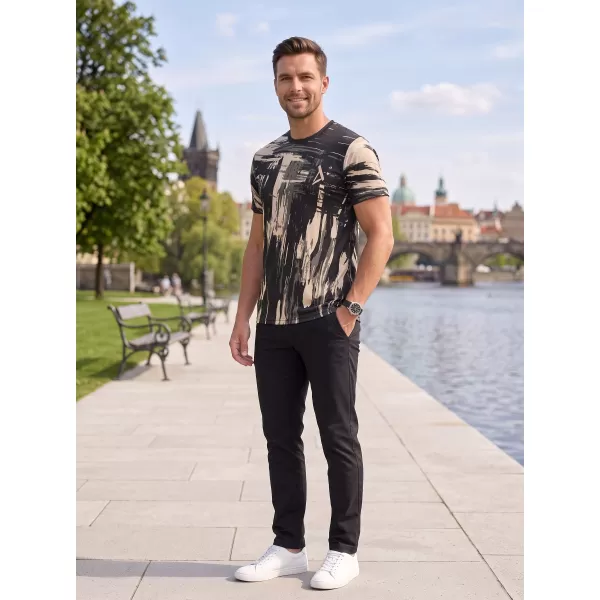  Hochwertiges Funktions-T-Shirt für Herren ALTISPORT VOJ/ALM010TR01 SCHWARZ BRAUN 